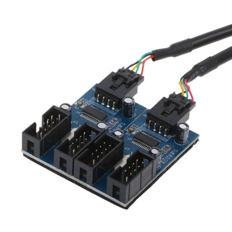 SYA0017494_3.webp 9 Pin USB 2.0 Desktop Computer 1 to 4 Pin Extension Cable Breakout Connector - Image 4