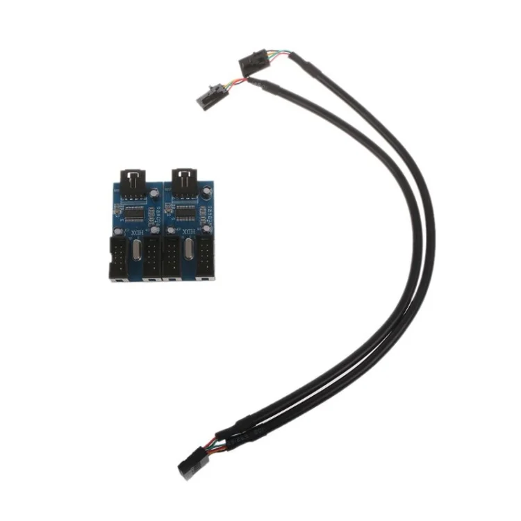 SYA0017494_5.webp 9 Pin USB 2.0 Desktop Computer 1 to 4 Pin Extension Cable Breakout Connector - Image 6