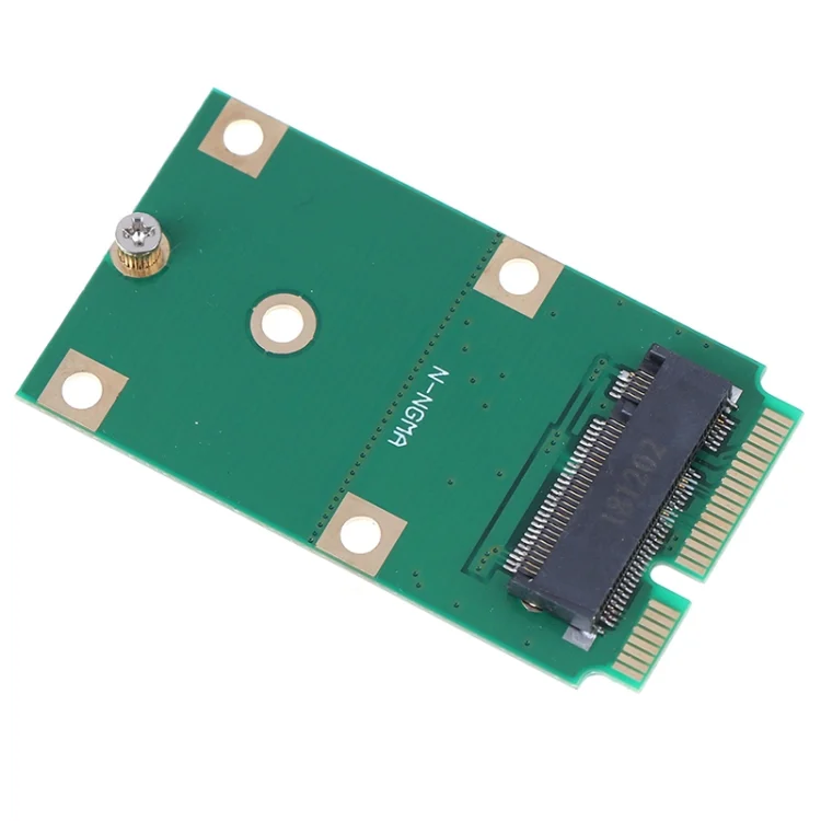 SYA0017504_1.webp Mini PCI-E M.2 NGFF 30mm 42mm SSD to 52Pin mSATA Adapter Card - Image 2
