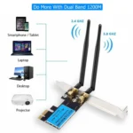 1200Mbps 5G / 2.4G Dual Band PCIe Wireless Network Card - Image 5