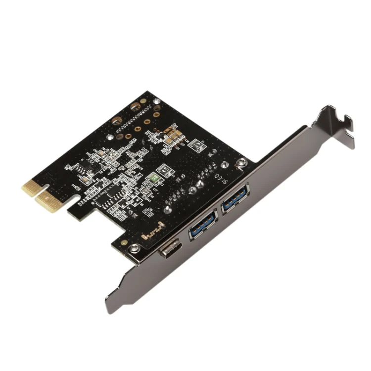 SYA0017518_1.webp USB 3.1 Type-C PCIe to Type-C and Type A 3.0 Expansion Card USB PCI Express Riser Card - Image 2