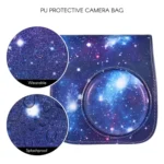 Universe Pattern Full Body Camera PU Leather Case Bag with Strap for FUJIFILM instax mini 9 / mini 8+ / mini 8 - Image 3