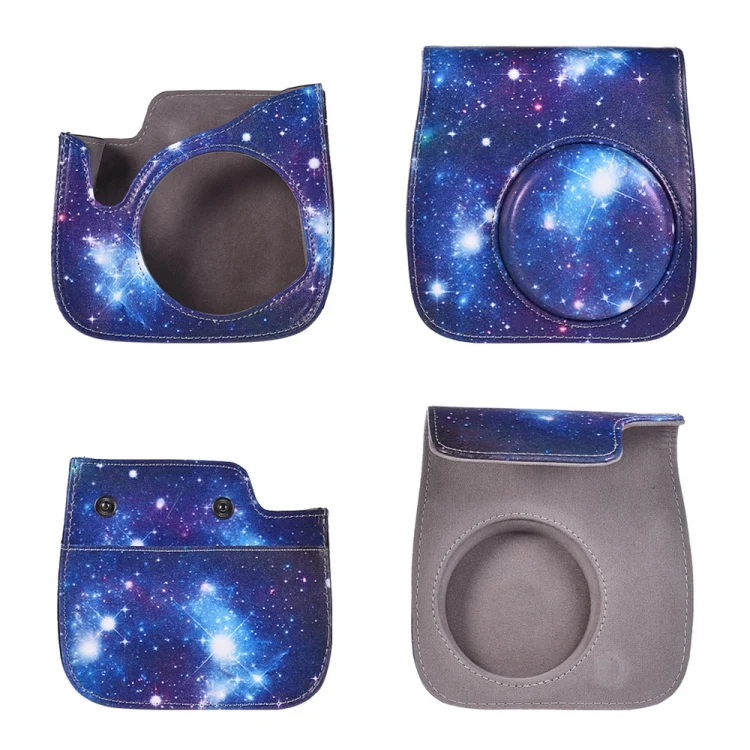 SYA001810_4.webp Universe Pattern Full Body Camera PU Leather Case Bag with Strap for FUJIFILM instax mini 9 / mini 8+ / mini 8 - Image 5