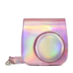 Aurora Oil Paint Full Body Camera PU Leather Case Bag with Strap for FUJIFILM instax mini 9 / mini 8+ / mini 8 - Image 2