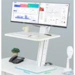 NORTH BAYOU NB S100 Computer Stand 22-27 inch Dual Monitor Mount with Keyboard Plate - Image 5