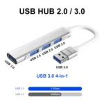 ENKAY Hat-Prince ENK-AT114 4 Ports USB 3.0 Splitter Multi-Ports Expansion HUB Extender Connector Adapter - Image 8