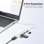 ENKAY Hat-Prince ENK-AT114 4 Ports USB 3.0 Splitter Multi-Ports Expansion HUB Extender Connector Adapter - Image 3