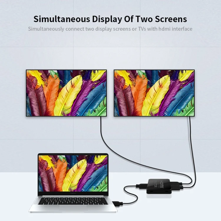 SYA0019594_4.webp JSM 1 to 2 HDMI 1080P Switch Two Screen Simultaneous Display Spliter - Image 5