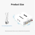 JSM Mini Size HD 1080P HDMI to AV / CVBS Video Converter Adapter - Image 8