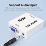 JSM Mini Size HD 1080P VGA to HDMI Scaler Box Audio Video Digital Converter Adapter - Image 6