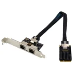 ST7242 Mini PCIE Dual RJ45 Gigabit Ethernet Networking Interface card NHI350AM2 - Image 2