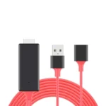 1080P HDMI Cables Adapter USB to HDTV Cable, Dongle USB Male + USB Female to HDMI Male 1080P HDTV Mirroring Cable for Phone/Pad and More Steaming Sharing - Image 2