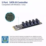 ST532 M.2 NGFF To 5 Ports SATA3.0 Hard Disk Expansion Card Adapter In Stock - Image 6