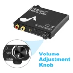 AY107 Digital to Analog Converter Optical Fiber Analog Audio Decoder USB Sound Card Digital Audio Converter - Image 3