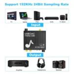 AY107 Digital to Analog Converter Optical Fiber Analog Audio Decoder USB Sound Card Digital Audio Converter - Image 4