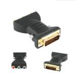 Gold Plated  DVI-I 24+5 Male to 3 RCA Gold-plated Video Audio AV Component Converter - Image 4