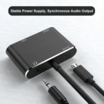 JUNSUNMAY 1080P HDMI to HDMI + VGA Converter Screen Splitter Adapter - Image 2