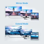 JUNSUNMAY 7 in 1 Type-C to 4K HDMI / VGA / Ethernet Docking Station Adapter USB-C Hub - Image 8