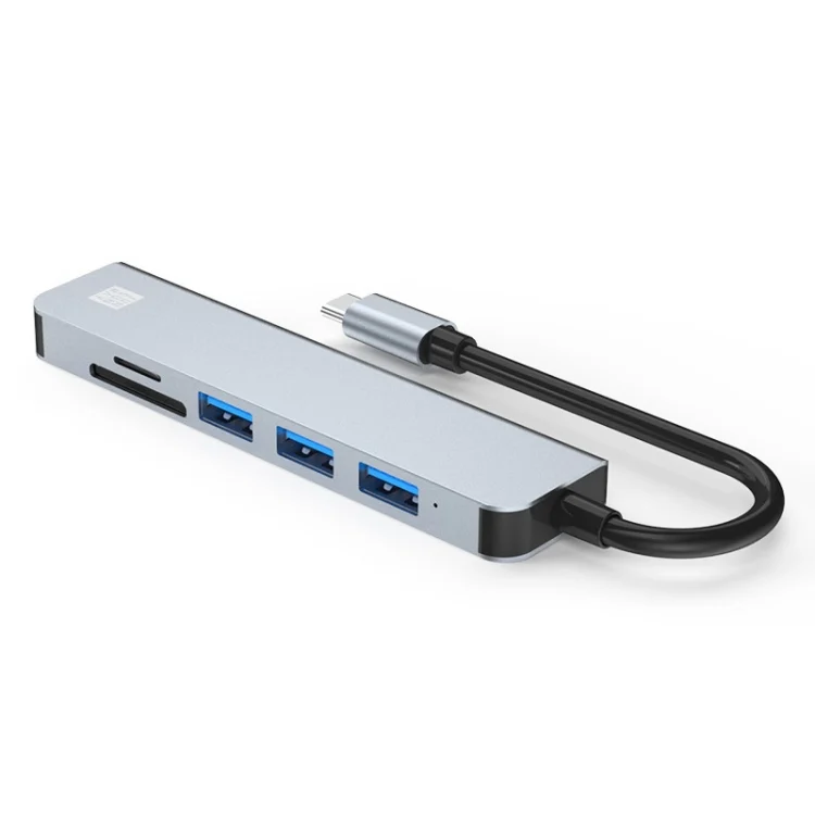 SYA0020402_7.webp JUNSUNMAY 6 in 1 Type-C to 4K HDMI Docking Station Adapter USB-C Hub SD/TF Card Reader - Image 8