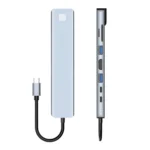 JUNSUNMAY 8 in 1 Type-C to 4K HDMI / Ethernet Docking Station Adapter PD Quick Charge Hub SD/TF Card Reader - Image 2