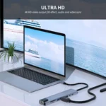 JUNSUNMAY 8 in 1 Type-C to 4K HDMI / Ethernet Docking Station Adapter PD Quick Charge Hub SD/TF Card Reader - Image 3