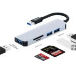 ENKAY Hat-Prince 5 in 1 Docking Station Adapter HUB SD/TF Card Reader - Image 2