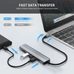 ENKAY Hat-Prince 7 in 1 Type-C to 4K HDMI Docking Station Adapter PD Quick Charge Hub SD/TF Card Reader - Image 5