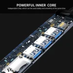 ENKAY Hat-Prince 7 in 1 Type-C to 4K HDMI Docking Station Adapter PD Quick Charge Hub SD/TF Card Reader - Image 9