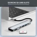 ENKAY Hat-Prince 7 in 1 Type-C to 4K HDMI Docking Station Adapter PD Quick Charge Hub - Image 7