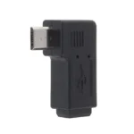 90 Degree Mini USB Female to Micro USB Male Adapter - Image 2