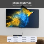 JUNSUNMAY 8 in 1 Type-C to 4K HDMI + VGA Docking Station Adapter PD Quick Charge Hub - Image 3