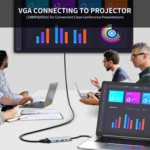 JUNSUNMAY 8 in 1 Type-C to 4K HDMI + VGA Docking Station Adapter PD Quick Charge Hub - Image 4