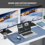 JUNSUNMAY 8 in 1 Type-C to 4K HDMI + VGA Docking Station Adapter PD Quick Charge Hub - Image 9