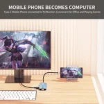 JUNSUNMAY 8 in 1 Type-C to 4K HDMI + RJ45 Ethernet Hub Docking Station Adapter - Image 8