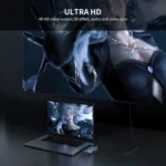 JUNSUNMAY 6 in 1 Type-C to 4K HDMI + 1000M RJ45 Ethernet Hub Docking Station Adapter - Image 4