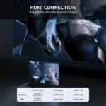 JUNSUNMAY 7 in 1 Type-C to 4K HDMI + VGA + 3.5mm Audio Docking Station Adapter PD Quick Charge Hub - Image 3