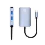 JUNSUNMAY 5 in 1 Type-c to RJ45 Ethernet + SD/TF Card Reader Multifunctional USB-C Hub - Image 2