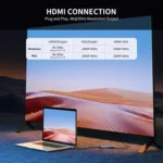 JUNSUNMAY 10 in 1 Type-C to 4K HDMI + VGA +RJ45 + 3.5mm Audio Docking Station Adapter PD Quick Charge Hub SD/TF Card Reader - Image 3