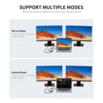 JUNSUNMAY 10 in 1 Type-C to 4K HDMI + VGA +RJ45 + 3.5mm Audio Docking Station Adapter PD Quick Charge Hub SD/TF Card Reader - Image 7