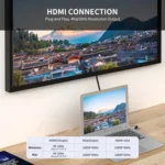 JUNSUNMAY 11 in 1 Multifunctional USB C Hub Docking Station Adapter SD/TF Card Reader - Image 2