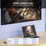 JUNSUNMAY 12 in 1 Multifunctional USB C Hub Docking Station Adapter SD/TF Card Reader - Image 3