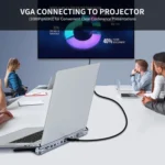 JUNSUNMAY 12 in 1 Multifunctional USB C Hub Docking Station Adapter SD/TF Card Reader - Image 4