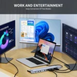 JUNSUNMAY 12 in 1 Multifunctional USB C Hub Docking Station Adapter SD/TF Card Reader - Image 7