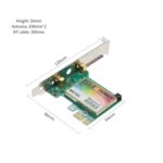 WIE7265 Dual Band 802.11ac 1167Mbps PCI-e WiFi Adapter + Bluetooth 4.2 WLAN Network Card - Image 6