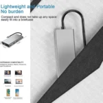USB C HUB, USB C Adapter 11 in 1 Dongle with 4K HDMI, VGA, Type C PD, USB3.0, RJ45 Ethernet, SD/TF Card Reader, 3.5mm AUX, Docking Station Compatible with MacBook Pro/Air, Other Type C Laptops Devices - Image 10