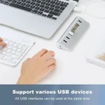 7301 7 Port USB 3.0 HUB 5Gbps High Speed Power Adapter - Image 3