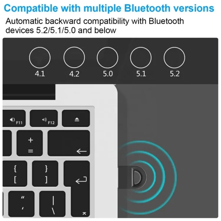 SYA0021126_2.webp B-001 Mini Bluetooth 5.3  Adapter Transmitter Receiver Wireless USB Dongle Adapter - Image 3