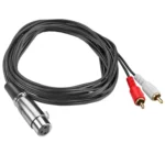 JUNSUNMAY 2 RCA Male to XLR Female Stereo Audio Cable - Image 4