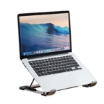 P3 Adjustable Aluminum Foldable Portable Laptop Notebook Fan Stand Bracket - Image 2