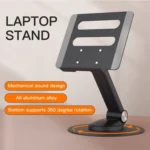 P4 360 Degrees Rotating Aluminum Metal Riser Tablet Laptop PC Stand Holder - Image 4